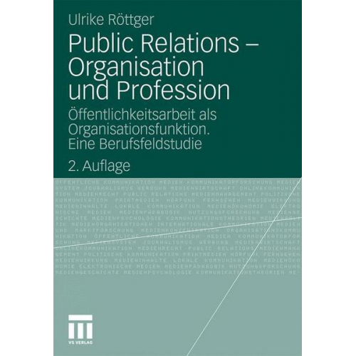 Ulrike Röttger - Public Relations - Organisation und Profession