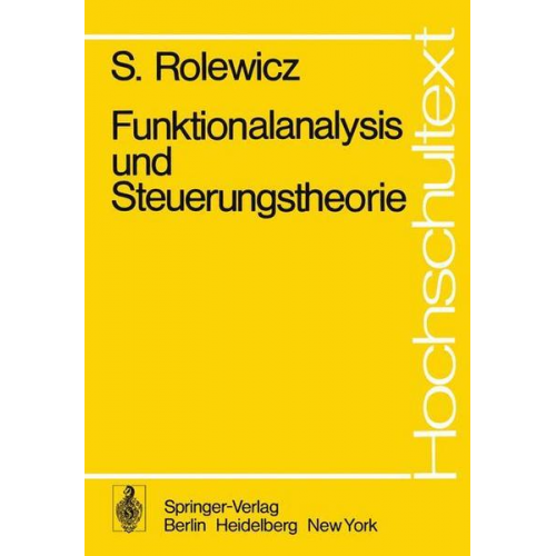 S. Rolewicz - Funktionalanalysis und Steuerungstheorie