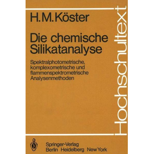 H. M. Köster - Die chemische Silikatanalyse