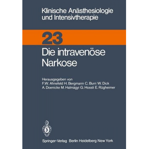 Die intravenüse Narkose