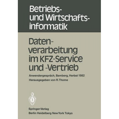 Datenverarbeitung im KFZ-Service und -Vertrieb