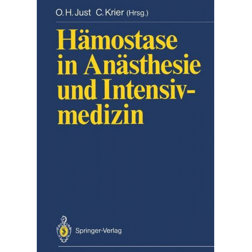 Hämostase in Anästhesie und Intensivmedizin