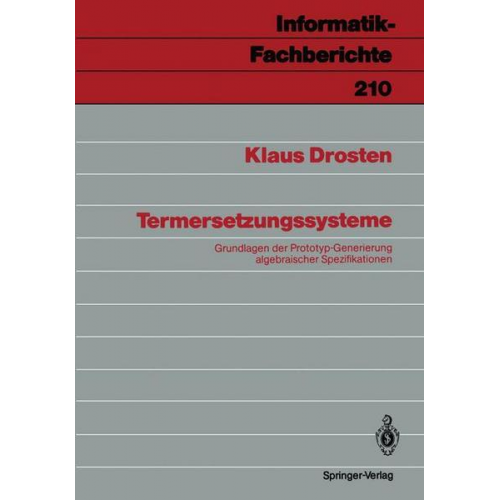 Klaus Drosten - Termersetzungssysteme