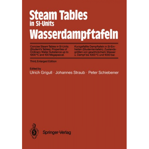 Steam Tables in SI-Units / Wasserdampftafeln