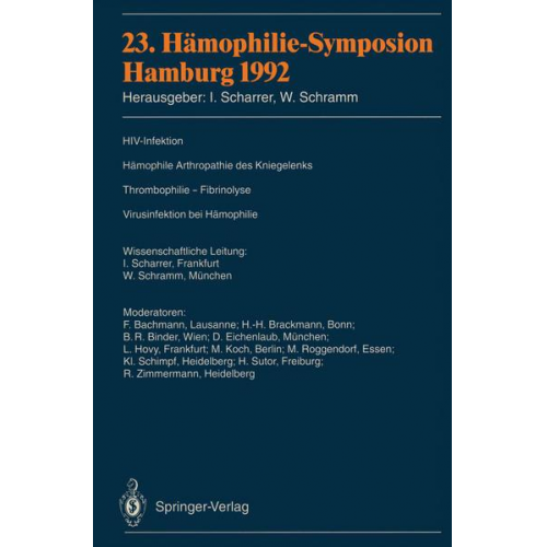 23. Hämophilie-Symposion