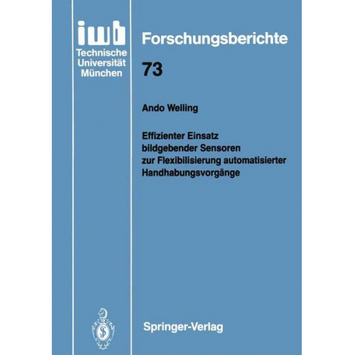 Ando Welling - Effizienter Einsatz bildgebender Sensoren zur Flexibilisierung automatisierter Handhabungsvorgänge