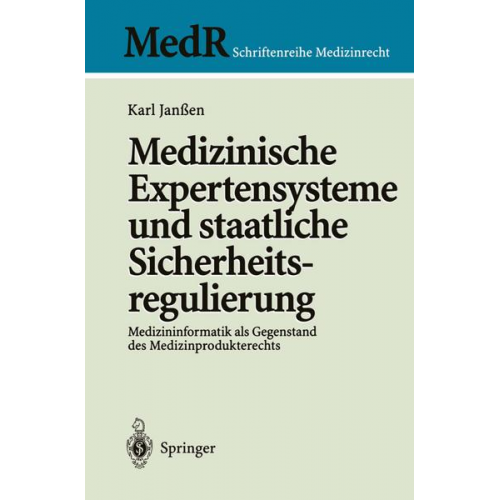 Karl Janssen - Medizinische Expertensysteme und staatliche Sicherheitsregulierung