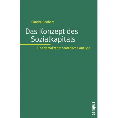 Sandra Seubert - Das Konzept des Sozialkapitals