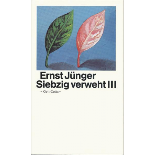 Ernst Jünger - Siebzig verweht III