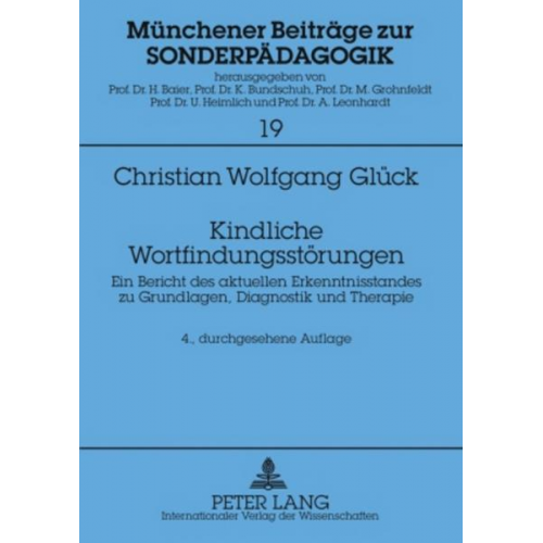 Christian Wolfgang Glück - Kindliche Wortfindungsstörungen