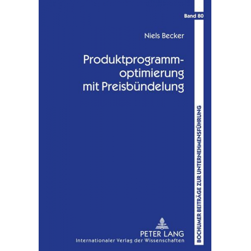 Niels Becker - Produktprogrammoptimierung mit Preisbündelung