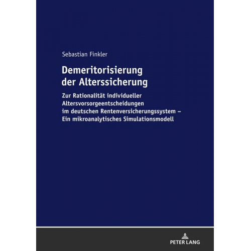 Sebastian Finkler - Demeritorisierung der Alterssicherung