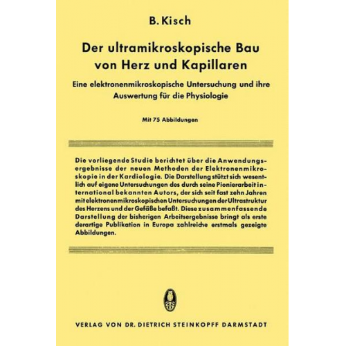 Bruno Kisch - Der Ultramikroskopische bau von Herz und Kapillaren