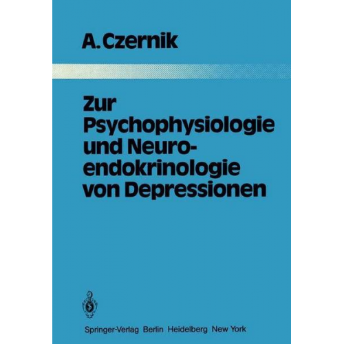 A. Czernik - Zur Psychophysiologie und Neuroendokrinologie von Depressionen