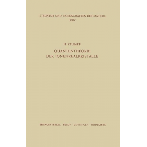 H. Stumpf - Quantentheorie der Ionenrealkristalle