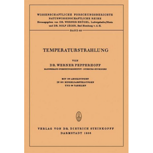 Werner Pepperhoff - Temperaturstrahlung