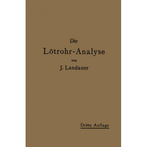 J. Landauer - Die Lötrohranalyse