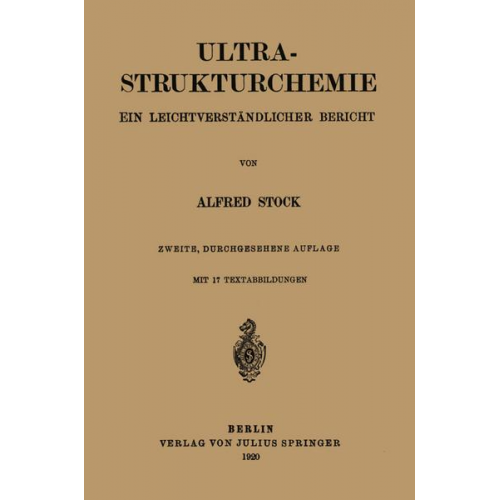 Alfred Stock - Ultra-Strukturchemie