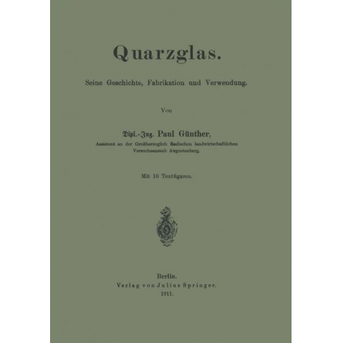 Paul Günther - Quarzglas