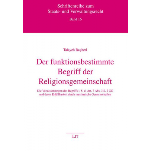 Talayeh Bagheri - Bagheri, T: funktionsbestimmte Begriff/Religionsgemeinschaft