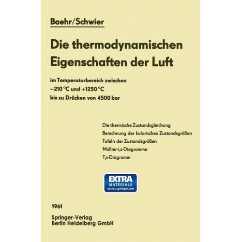 Hans Dieter Baehr & Klaus Schwier - Die thermodynamischen Eigenschaften der Luft