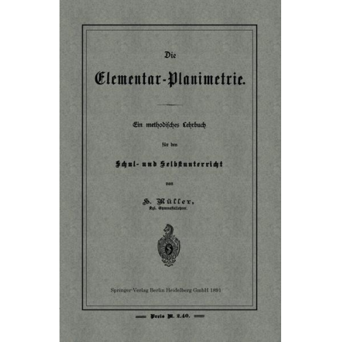 H. Müller - Die Elementar-Planimetrie