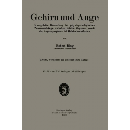 Robert Bing - Gehirn und Auge