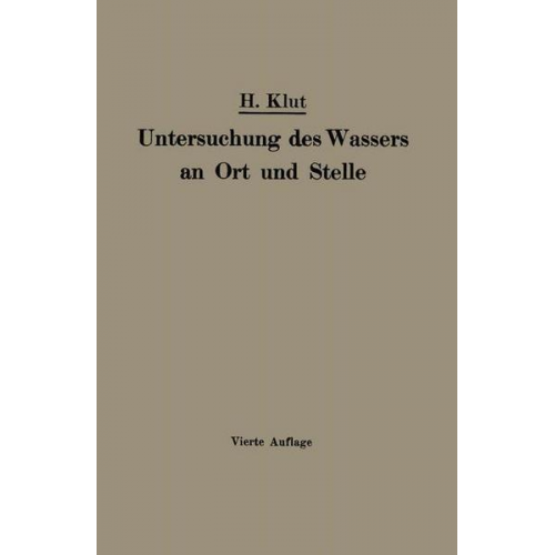 Hartnig Klut - Untersuchung des Wassers an Ort und Stelle