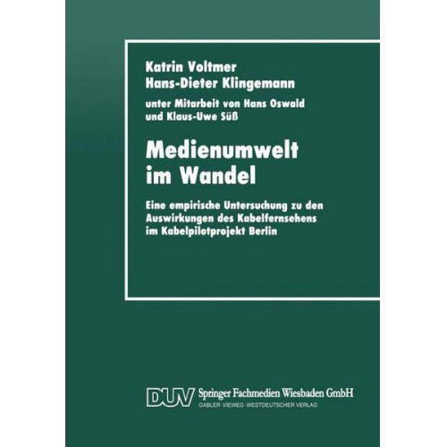 Katrin Voltmer Katrin Voltmer - Medienumwelt im Wandel