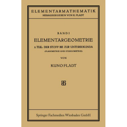 Kuno Fladt - Elementargeometrie