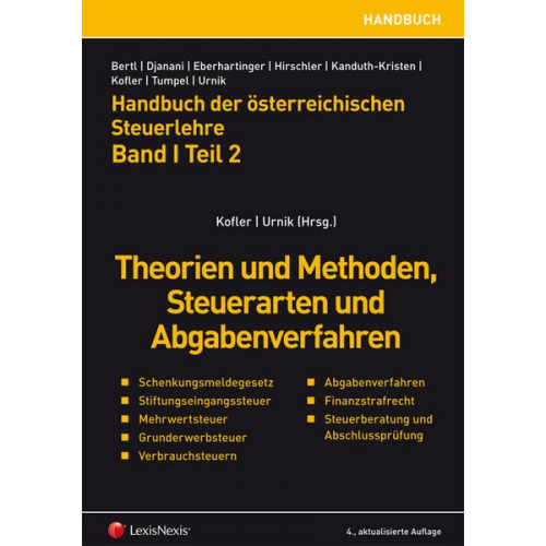 Birgitt U. Koran & Eva Rohn & Thomas Bieber & Yvonne Schuchter-Mang & Anton Trauner - Handbuch der österreichischen Steuerlehre. Band I Teil 2