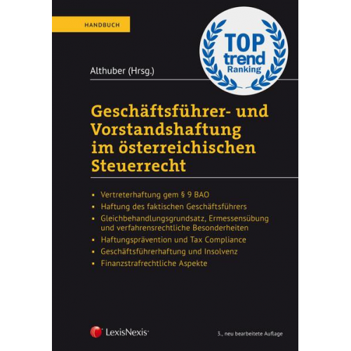 Franz Althuber & Erik Pinetz & Caroline Toifl & Daniela Steffl & Thomas Bieber - Geschäftsführer- und Vorstandshaftung im österreichischen Steuerrecht