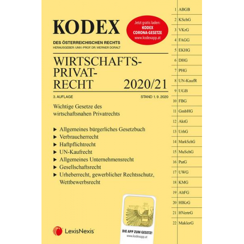 KODEX Wirtschaftsprivatrecht 2020/21