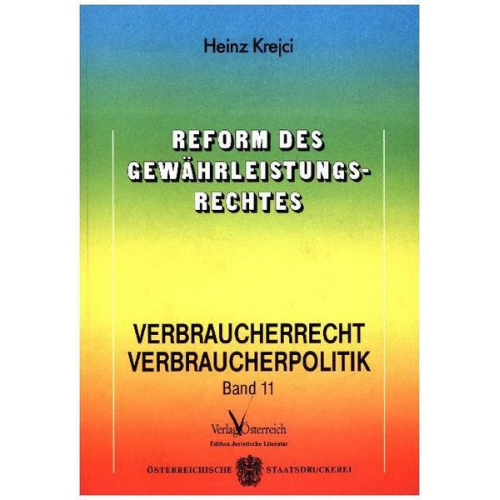 Heinz Krejci - Reform des Gewährleistungsrechtes