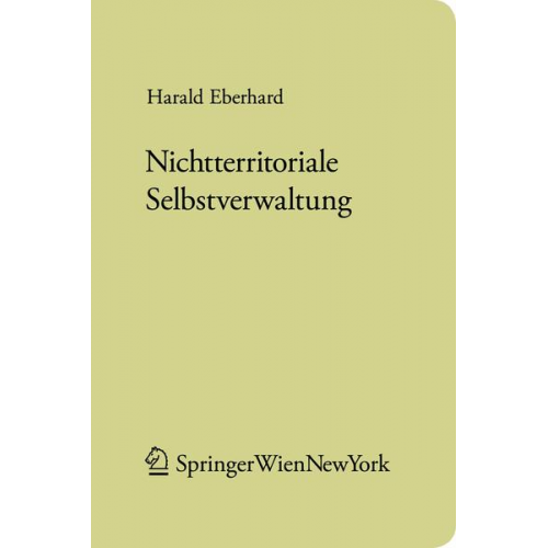 Harald Eberhard - Nichtterritoriale Selbstverwaltung