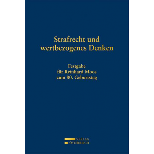 Strafrecht und wertbezogenes Denken