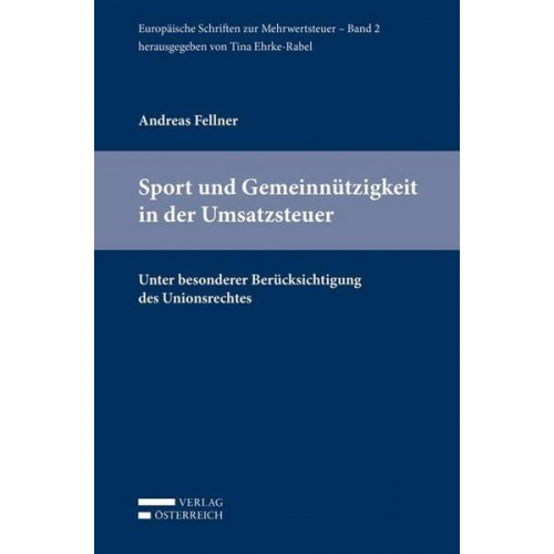 Andreas Fellner - Sport und Gemeinnützigkeit in der Umsatzsteuer