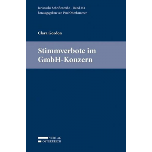 Clara Gordon - Stimmverbote im GmbH-Konzern