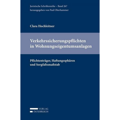 Clara Hochleitner - Verkehrssicherungspflichten in Wohnungseigentumsanlagen