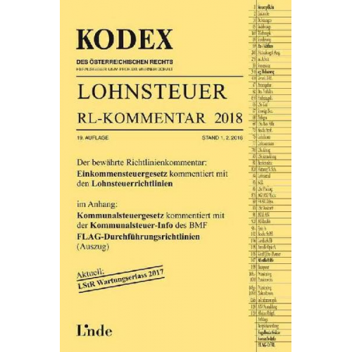 Josef Hofbauer - KODEX Lohnsteuer Richtlinien-Kommentar 2018