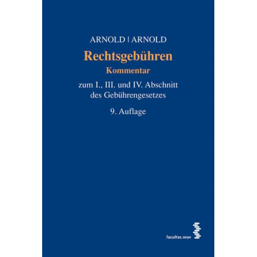 Nikolaus Arnold & Wolf-Dieter Arnold - Rechtsgebühren