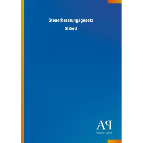 Antiphon Verlag - Steuerberatungsgesetz