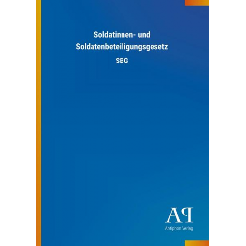 Antiphon Verlag - Soldatinnen- und Soldatenbeteiligungsgesetz