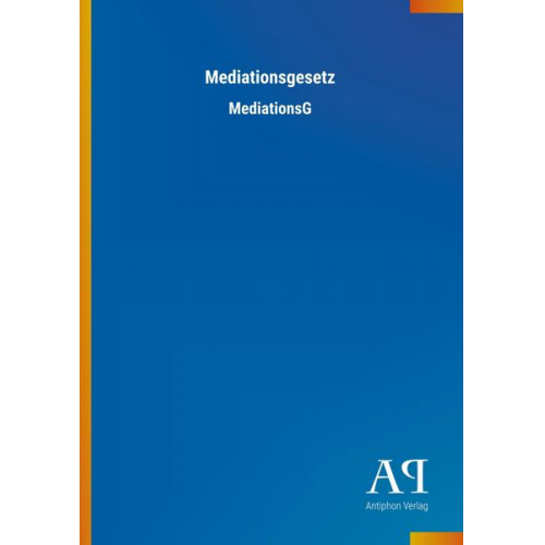 Antiphon Verlag - Mediationsgesetz