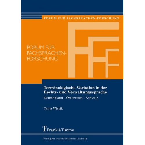 Tanja Wissik - Terminologische Variation in der Rechts- und Verwaltungssprache