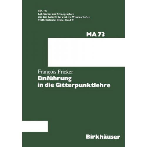 F. Fricker - Einführung in die Gitterpunktlehre