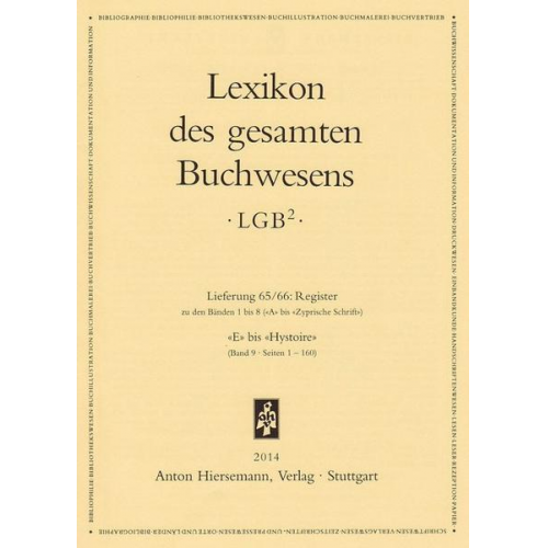 Lexikon des gesamten Buchwesens