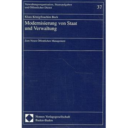 Klaus König - Modernisierung von Staat und Verwaltung