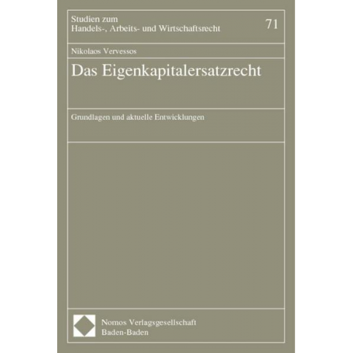 Nikolaos Vervessos - Das Eigenkapitalersatzrecht