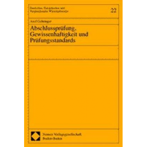 Axel Gehringer - Abschlussprüfung, Gewissenhaftigkeit und Prüfungsstandards